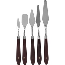 Hannah Metal Spatula Set 5'li Palette Knıves