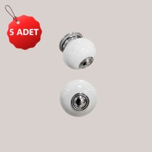 Kadir Düğme 5 Adet Miray Krom Dolap Çekmece Kulpları