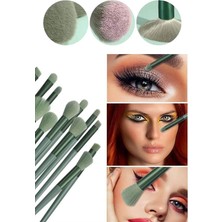 Northcity Makyaj Fırça Seti 13 Parça Yeşil - Fondöten, Allık ve Far Fırçası