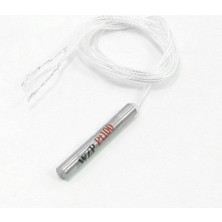 Emay Center Wzp PT100 Sıcaklık Sensörü - 4X30MM Paslanmaz Çelik Prob, 50CM 2 Uçlu Hassas Isı Ölçer