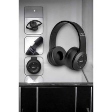 Northcity Kulak Üstü Tf Kart ve Aux Destekli Ergonomik Bluetooth Kulaklık - Bluetooth 5.0, Ekstra Bass, Suya Dayanıklı