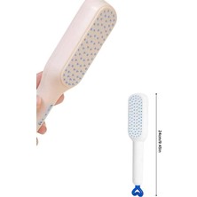 Northcity Kendi Kendini Temizleyen Otomatik Tuşlu Saç Tarağı - Dolaşık Açıcı Masaj Fırçası