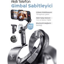Ensiga Akıllı Telefon Gimbal Sabitleyici 3 Eksenli Bluetooth Vlog Video Stabilizatör