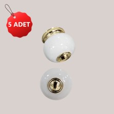 Kadir Düğme 5 Adet Miray Altın Sarısı Dolap Çekmece Kulpları