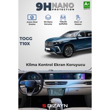 S-Dizayn Togg T10X 9h Nano Iç Merkezi Kontrol Ekran Koruyucu (Parlak) 2023 Üzeri A+ Kalite
