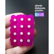 Klikklik Fuşya Desenli Manyetik Stres Yönetim Ürünü