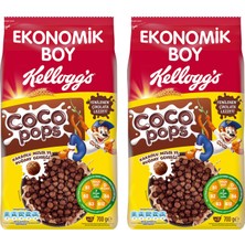 Kellogg's Coco Pops Kakaolu Mısır ve Buğday Gevreği 700 gr x 2 Adet