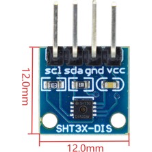 Emay Center SHT30 Yüksek Hassasiyetli I2C Sıcaklık ve Nem Sensörü Modülü (Arduino Uyumlu)