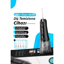 Ensiga Kablosuz Ipx7 Ağız Duşu Diş Temizleme Cihazı Şarjlı Su Püskürtmeli Diş Ipi Temizleyici