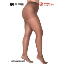 Penti Gd Goldoremi Premium Kadın Ağlı F1T 15 Burun ve Külodu Daha Dayanıklı Parlak Ince Külotlu Çorap