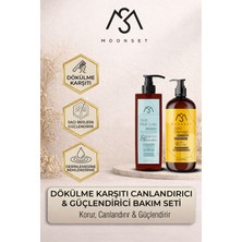 Moonset Anti Hair Loss Güçlü Formül, Zengin Içerik, Saç Bakım Seti Şampuan+Krem