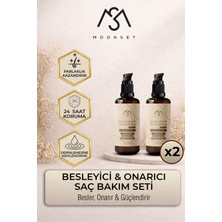Moonset Besleyici Onarıcı Saç Bakım Yağı Zengin İçerik 50 ML x 2 ADET