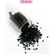 Just Cheap Store Kesme Cam Boncuk 2mm - 20 Gram - Siyah -BNC312