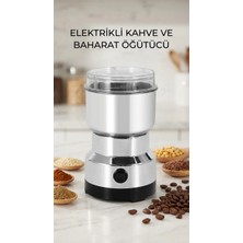 Uravas Store Kahve Baharat Öğütücü Makine Paslanmaz Çelik Kompakt Tasarım