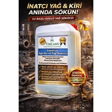 Terlans Endüstriyel Ağır Kir ve Yağ Sökücü 5 Kg | Güçlü Is Karası Temizleyici | Heavy Duty Degreaser | Profesyonel Yağ Çözücü