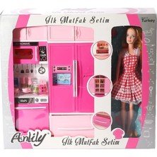 Uravas Store 02318 Anlily Bebekli Mutfak Dolabı Oyun Seti