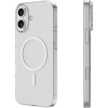 Tkgz İphone 16 PLUS Uyumlu Şeffaf Silikon Kılıf Kablosuz Şarj Destekli