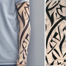 Giyilebilir Kol Dövmesi Çorap Dövme 3D Baskılı Kol Bacak Dövme 2 Adet Model 10