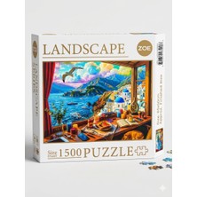 Güngörür Zoe Landscape 50186 The Santorini Hotel  1500 Parça 85X60CM Puzzle