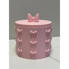 Lotus Home Fiyonk Detaylı Kapaklı Organizer Kutu – Dekoratif Takı ve Makyaj Kutusu