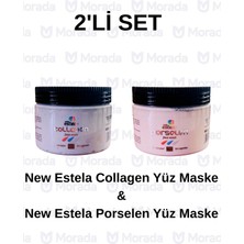 New Estela Profesyonel Yüz Maskesi Set Porselen Yüz Maskesi & Collagen Yüz Maskesi 400ML 2li Set