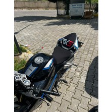Utku Giyim Rks SRK125 R Uyumlu Baskılı Motosiklet Koltuk Sele Kılıfı Siyah Renk