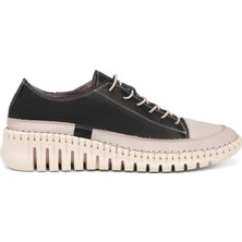 Tergan Siyah Hakiki Deri Kadın Sneaker - K25I1AY68009-A23