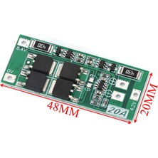2s 20A Bms Balanslı Lityum Batarya Şarj ve Koruma Modülü 8.4V (18650 Matkap Pili Devresi)