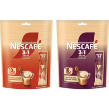 Nescafe Gold 3in1 Yumuşak ve Yoğun Içim 10 Lu 2 Li Set