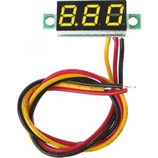0-100V Mini Voltmetre Sarı