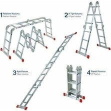 Onestar AK1370 4x3 Basamak Çok Amaçlı Merdiven 3.70M