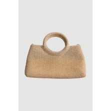 Gusto Taşlı Mini Abiye Çanta - Gold