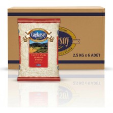 Çağlarsoy Organik Lüks Baldo Pirinç 2.5 kg x 6’lı Paket Kahvaltılık Doğal Lezzet Yerli Üretim
