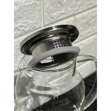 Greeneye Home Metal Kapaklı Cam Sürahi 1800 ml