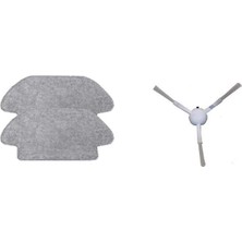 Dijitaldepodan Xiaomi Mi Robot Vacuum Mop Pro Set 2 adet fiber mop bezi 1 adet yan fırça