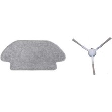 Dijitaldepodan Xiaomi Mi Robot Vacuum Mop Pro Set 1 adet fiber mop bezi 1 adet yan fırça