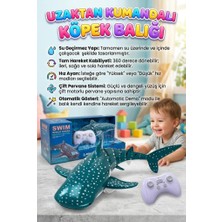 Farbu Oyuncak Uzaktan Kumandalı 6 Fonksiyonlu Su Geçirmez Pilli 360 Derece Dönebilen Oyuncak Balina Köpekbalığı