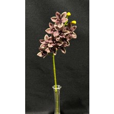 Greeneye Home Yapay Sipidyum Orkide Mor 65 cm