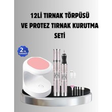 Tırnak Matkabı LED Oje Kurutucu 2’li Profesyonel Bakım Seti