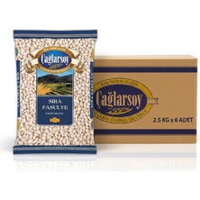 Çağlarsoy Organik Kuru Fasulye 2.5 kg x 6’lı Paket Yerli Bakliyat Sağlıklı Beslenme Yerli Üretim