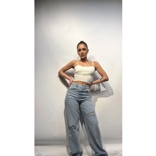 362 Fashion Butik Taşlı Kot Pantolon 4758