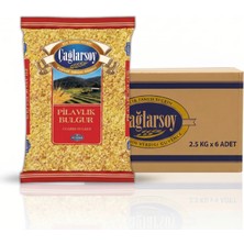 Çağlarsoy Organik Pilavlık Bulgur 2.5 kg x 6’lı Paket Yerli Üretim