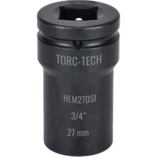 Torc-Tech 27MM M18 3/4" Altıköşe Ağır Lokma [H:75MM] HLM27DSI