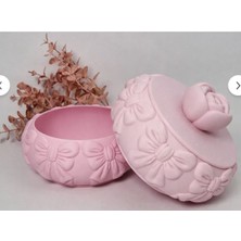 Lotus Home Fiyonk Desenli Kapaklı Takı Kutusu – Dekoratif Makyaj & Aksesuar Organizer