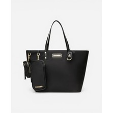 Steve Madden Bjude  Black/gold Kadın Siyah Tote Çanta Bjude