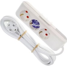 Herşey Trend Herşeytrend Asel 3'lü Topraklı Grup Priz 7mt