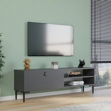 Nilah Alvin 140 cm Modern Tv Sehpası Antrasit
