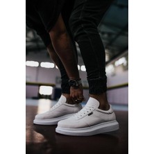 ÖNÇ - PRİME Yüksek Taban Günlük Ayakkabı Beyaz