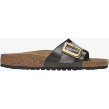 Birkenstock Catalina Cushion Buckle Graceful Kadın Siyah Terlik 1029481