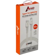 AND-A650 Type-C To Lıghtnıng 60W Pd Kablo